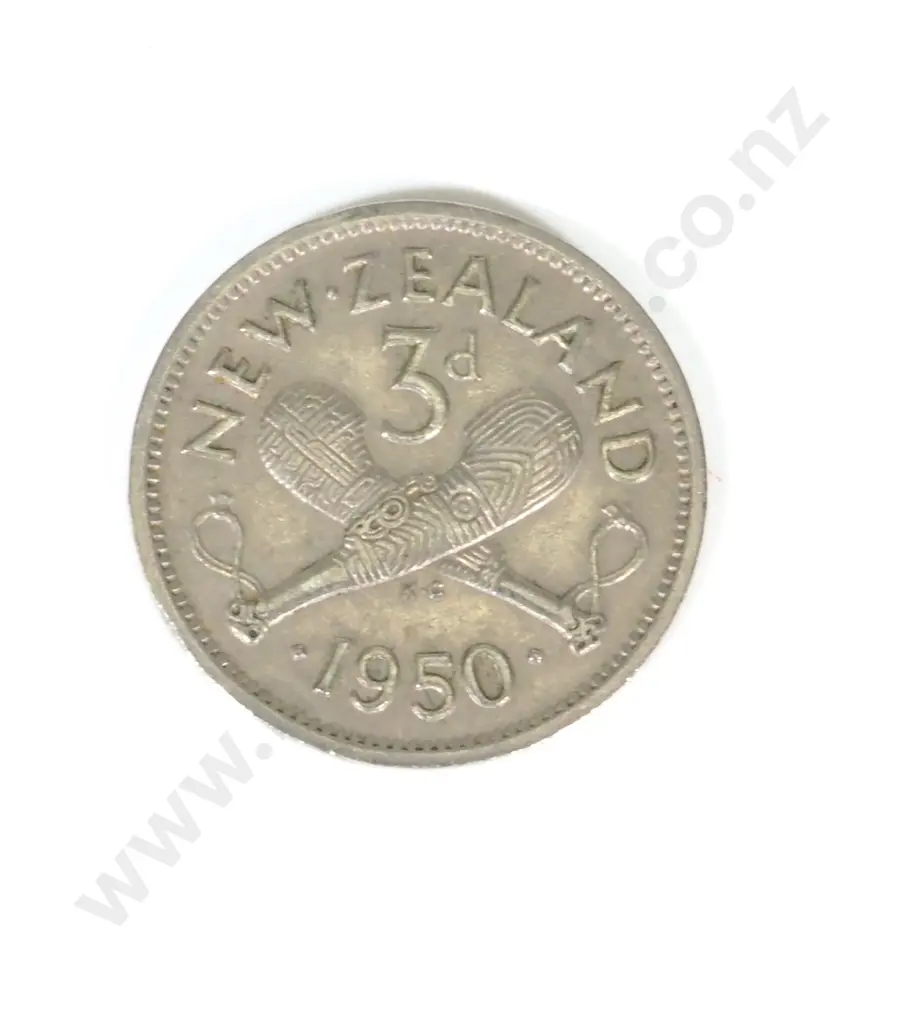 190 New Zealand 1950 Threepences: Total CV $570+ Image 1++
