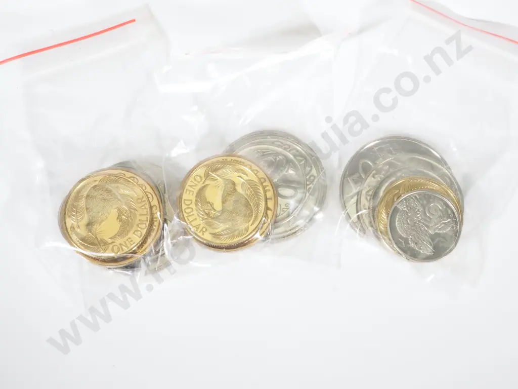 121 New Zealand 1977-94 Part Proof Sets: Face Value of $175+ Image 1++