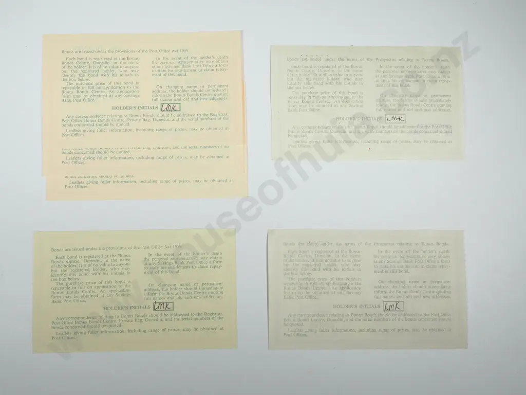 Collection of New Zealand Bonus Bonds: $380 of Value Image 1++