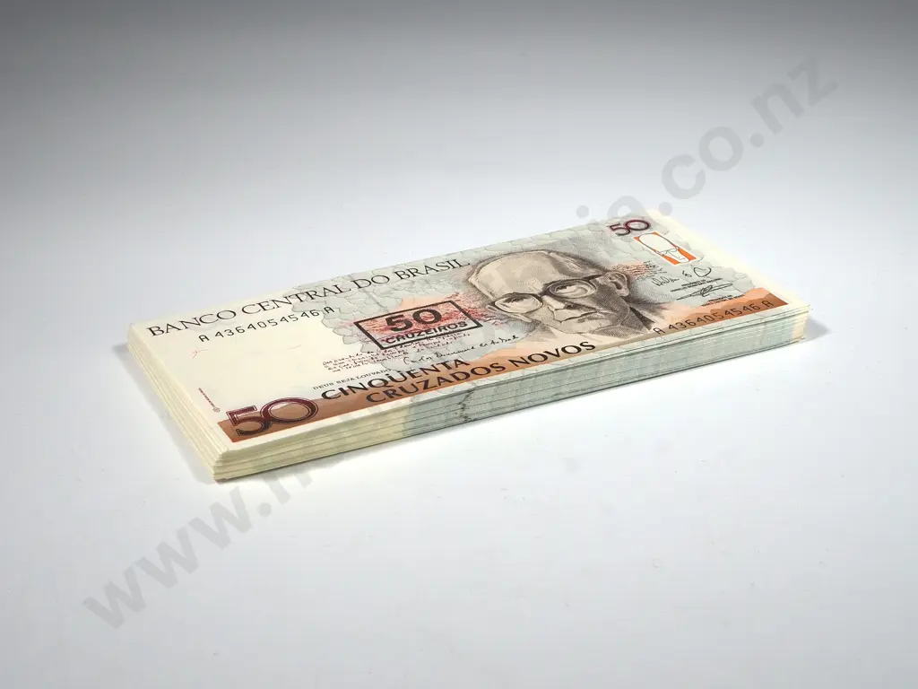 100 Brazil 50 Cruzados UNC Banknotes Image 1++