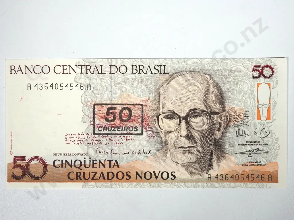 100 Brazil 50 Cruzados UNC Banknotes Image 1++