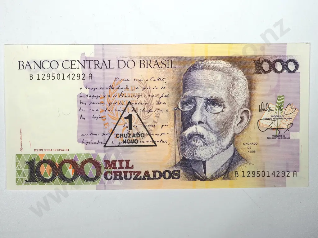 100 Brazil 1000 Cruzados UNC Banknotes Image 1++