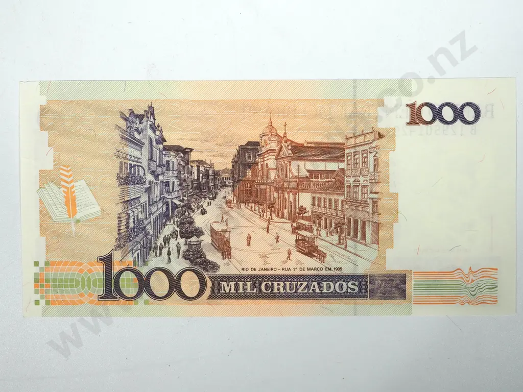 100 Brazil 1000 Cruzados UNC Banknotes Image 1++