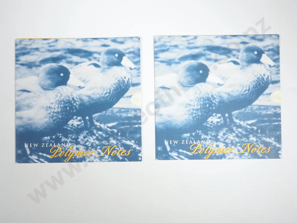 Two New Zealand Uncut Sheets of Two Ten Dollar Notes in 1999 Presentation Pack Image 1++
