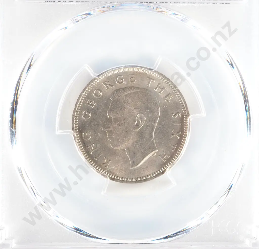 New Zealand 1948 PCGS MS 63 Shilling Image 1++