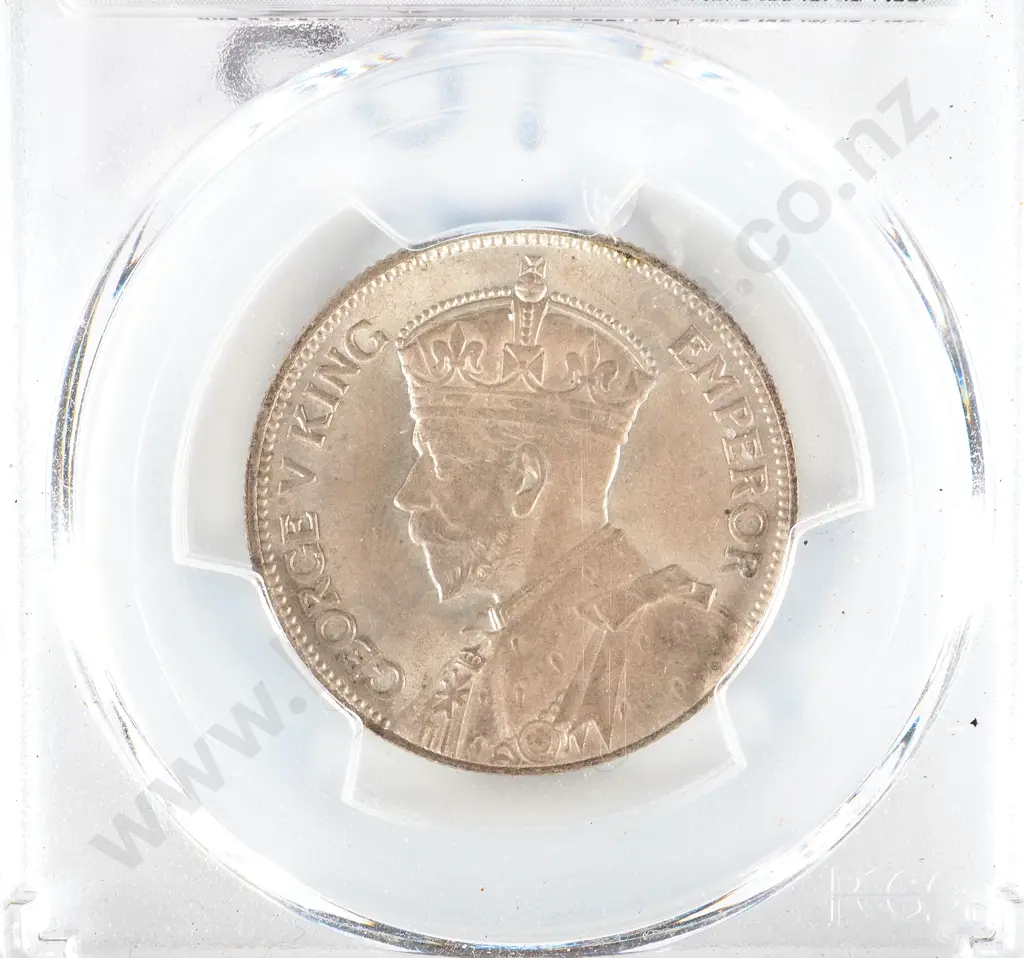 New Zealand 1933 PCGS MS 63 Florin Image 1++