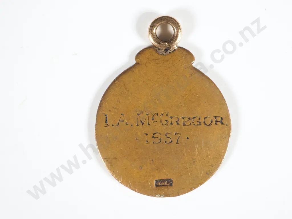 New Zealand Justice of the Peace Fob Medal Presented to I A McGregor Image 1++