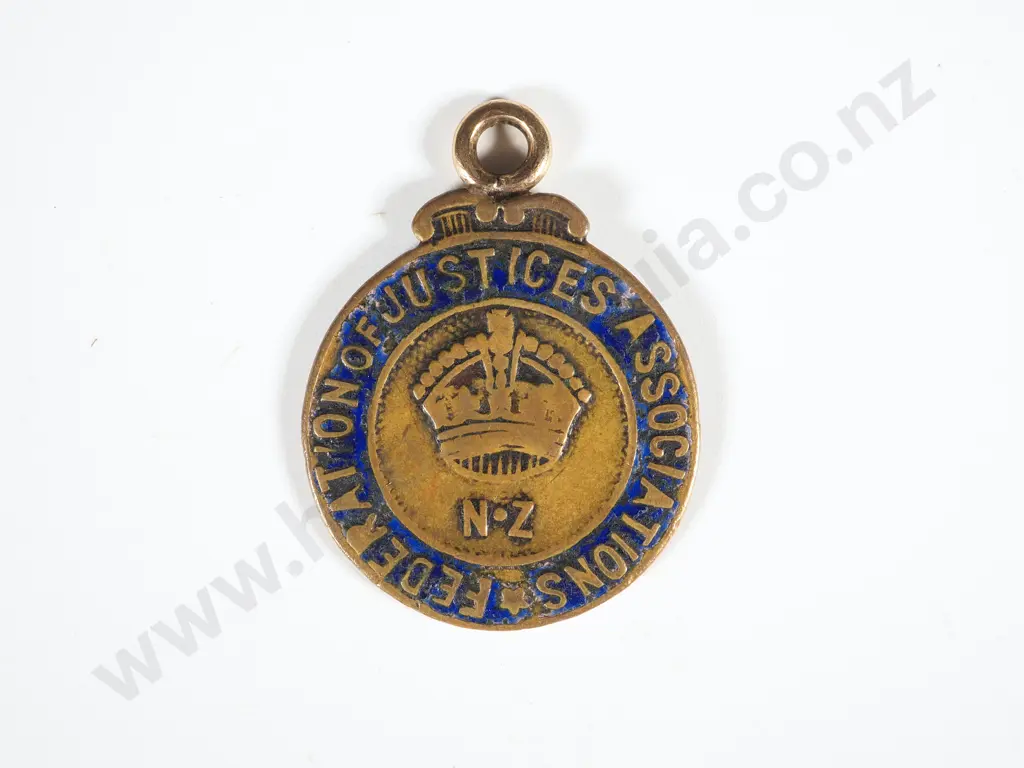 New Zealand Justice of the Peace Fob Medal Presented to I A McGregor Image 1++