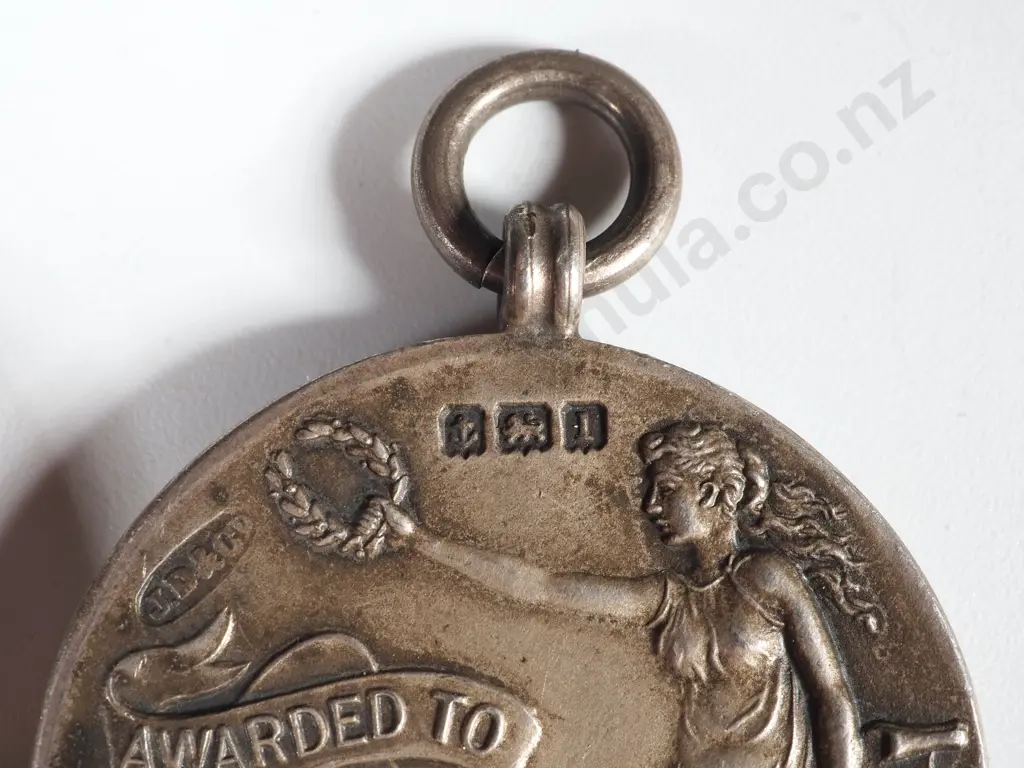 Two Royal Life Saving Medals Awarded to G H Holder in 1911 - One in Sterling Silver Image 1++