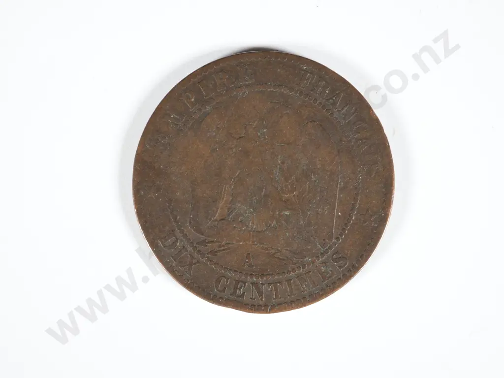 Pears Soap 1854 Napoleon III Coin Over-stamped Token Image 1++