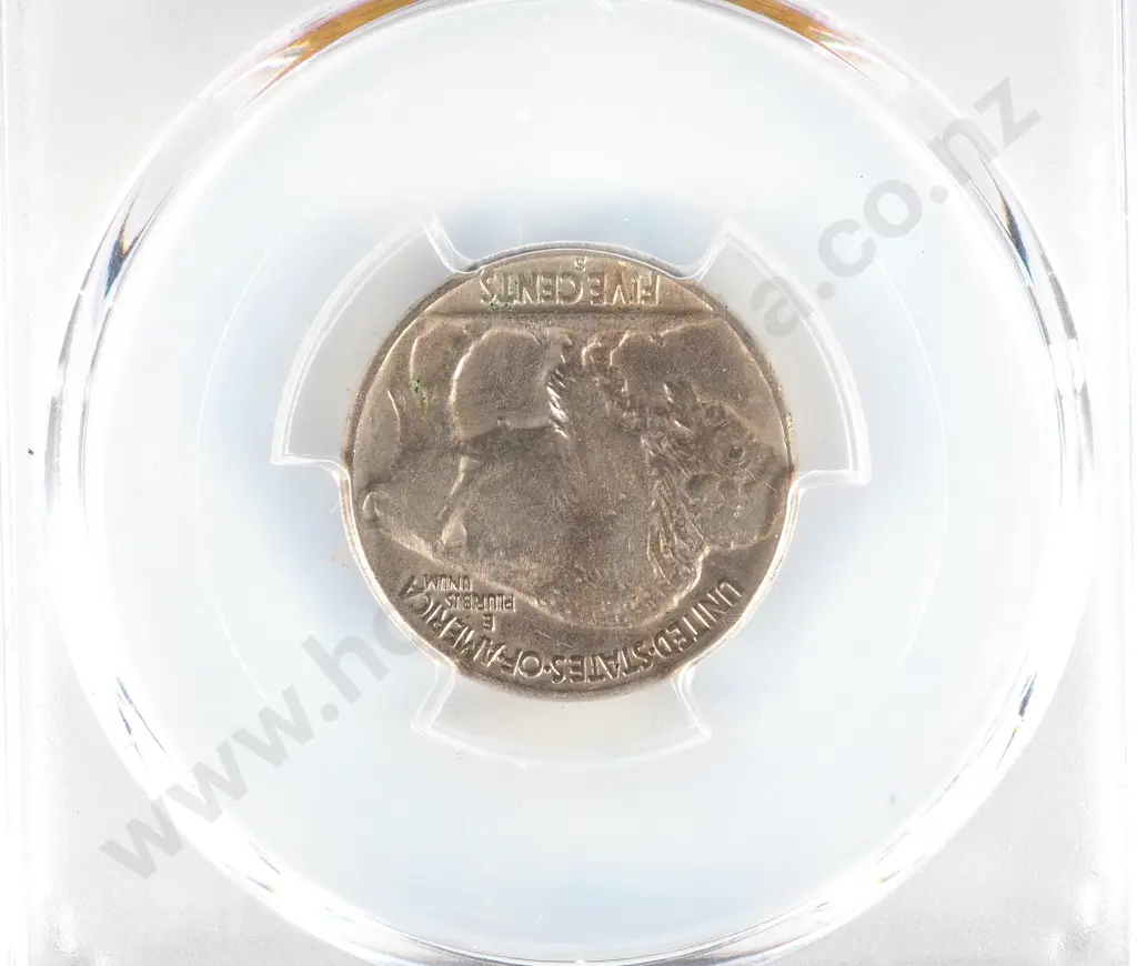 1921 U.S. Five Cent Coin XF Detail - Environmental Damage Image 1++