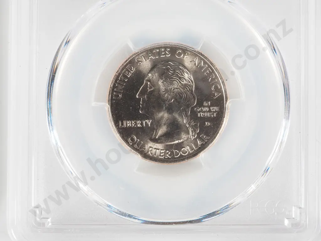 Slabbed PCGS Sample of a 2004 Texas Quarter; Two Slabbed NGS Samples of 2018 P & 2019 P Half Dollars Image 1++
