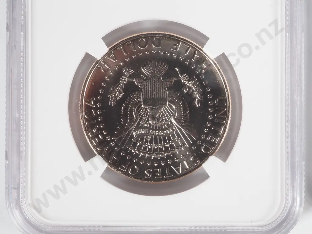Slabbed PCGS Sample of a 2004 Texas Quarter; Two Slabbed NGS Samples of 2018 P & 2019 P Half Dollars Image 1++