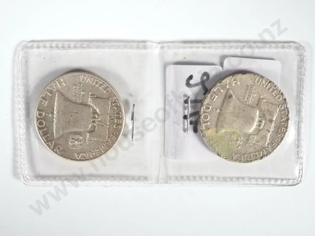 USA: 1961 & 1959 Liberty Half Dollars Image 1++