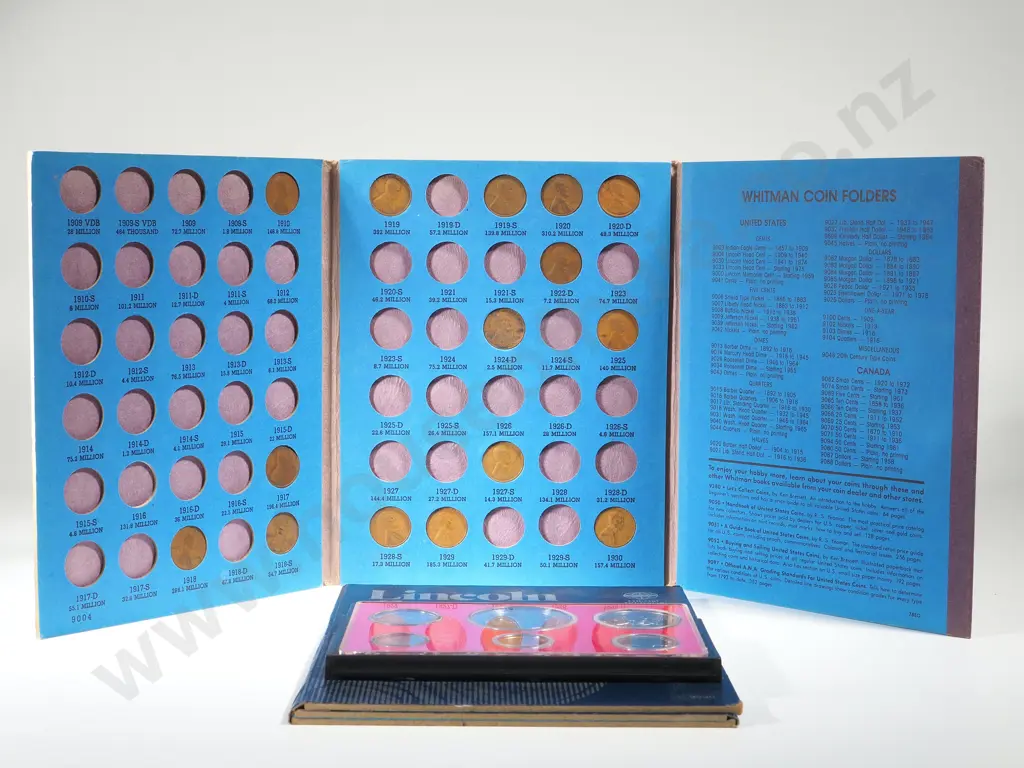 USA: 1979 Proof Set; Two Lincoln Cents Whitman Folders Image 1++