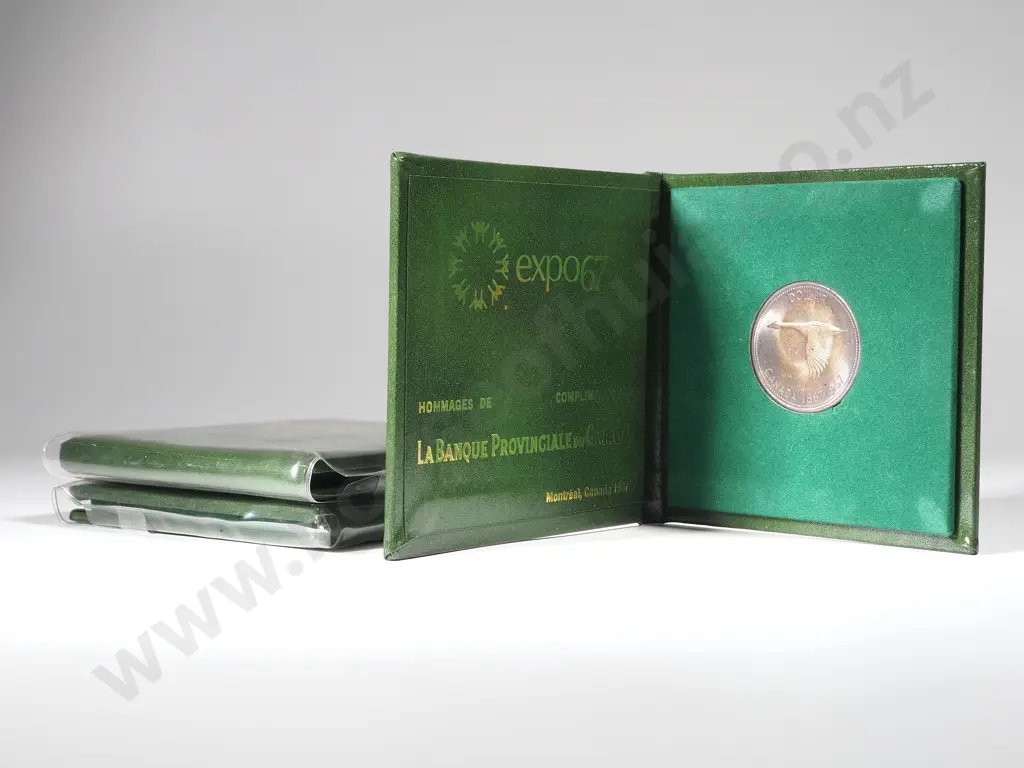 Canada: Three 1967  Silver Goose One Dollar Cased Coins UNC Image 1++