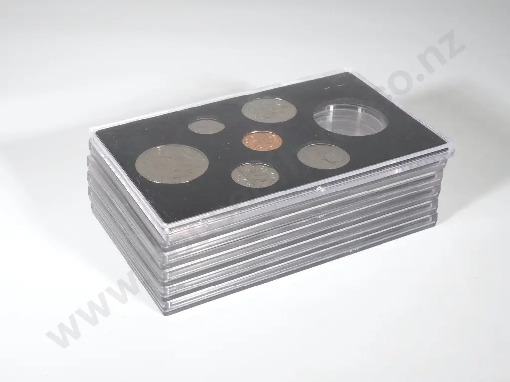 Canada: 6 Specimen Sets Each Missing Large Silver Dollar Image 1++