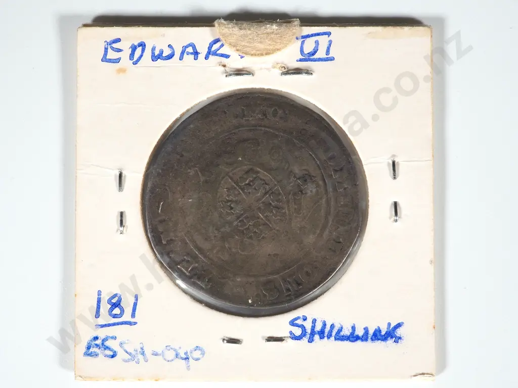 English Hammered Edward VI Shilling 1549 AD Image 1++