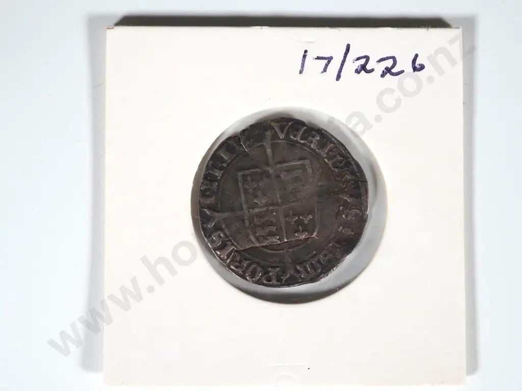 English Hammered Mary Groat - 1553-1554 AD Image 1++