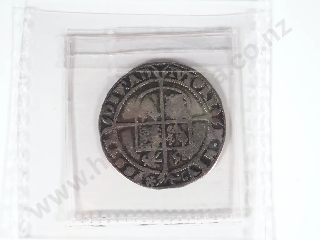 English Hammered Elizabeth I Sixpence 1575 AD Image 1++