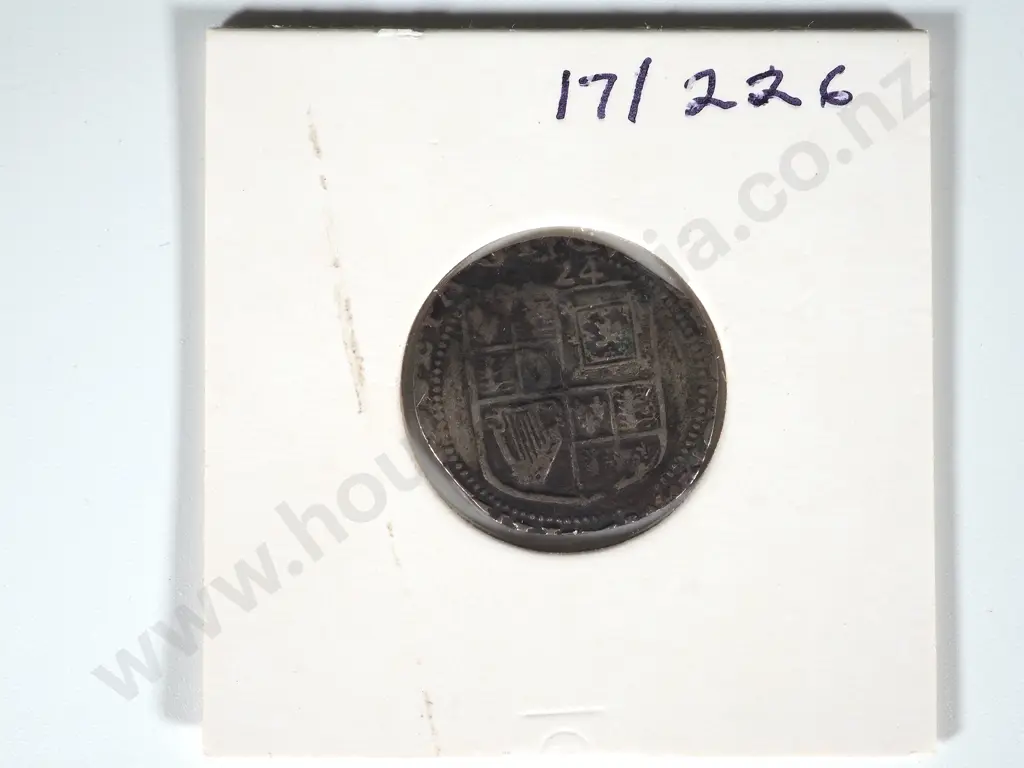 English Hammered James I Sixpence 1624 AD Image 1++
