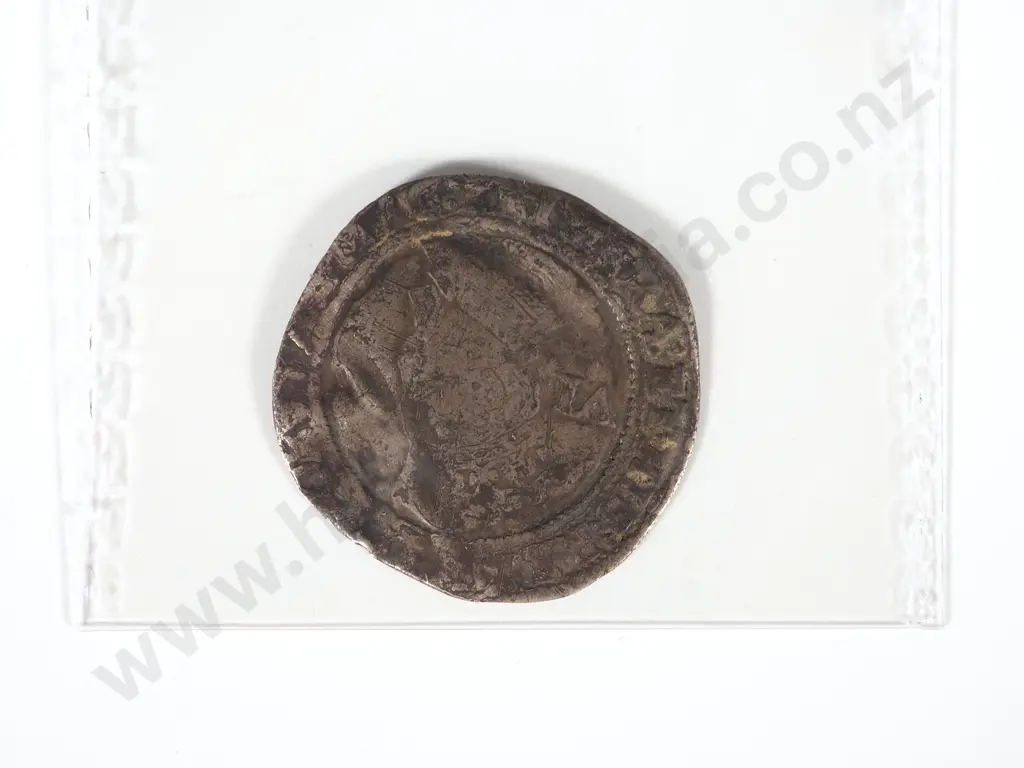 English Hammered James I Sixpence 1605(?) AD Image 1++