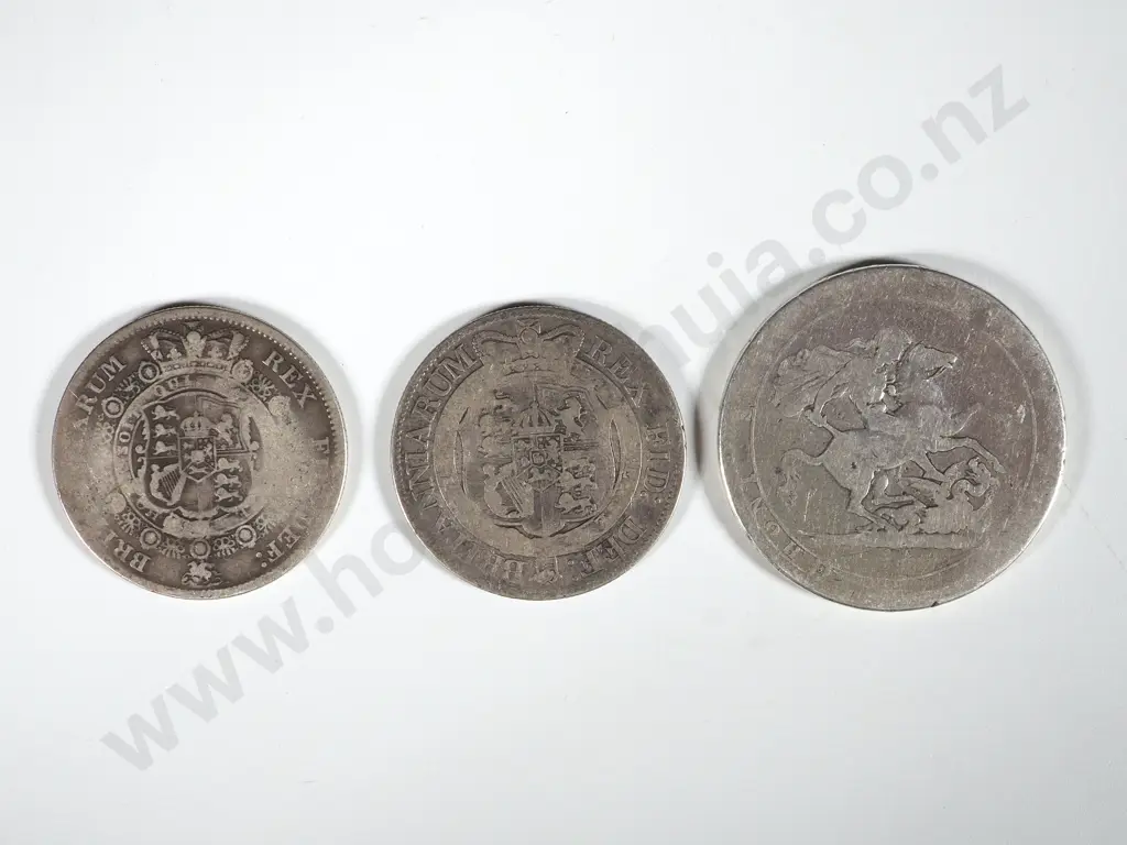 Three George III Silver Coins silver Image 1++