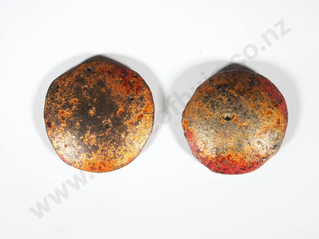 Two Antique Siamese (Thailand) Tok Money Image 1++