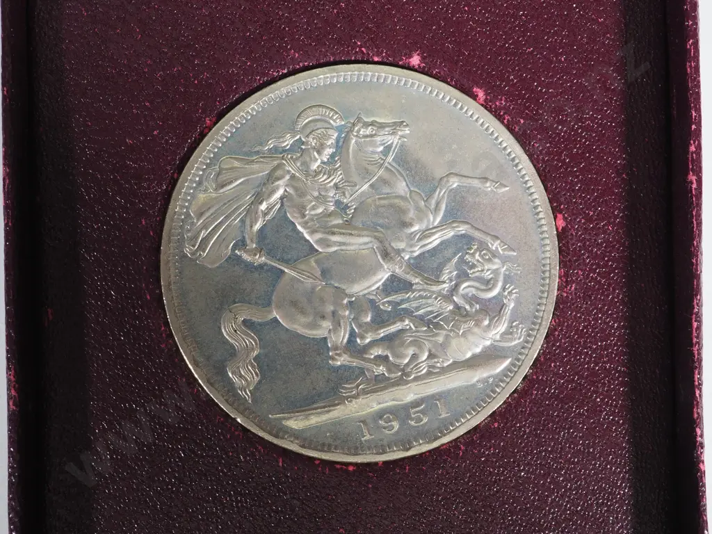 Great Britain: 10 1951 Festival of Britain Cased Crowns Image 1++
