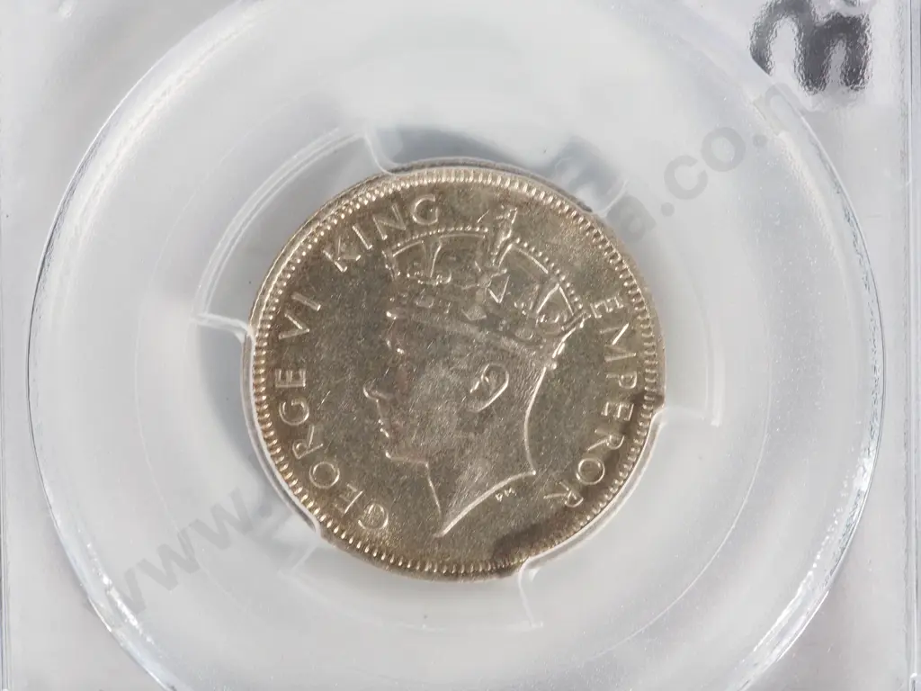 1937 PCGS AU58 Fiji Shilling  Image 1++