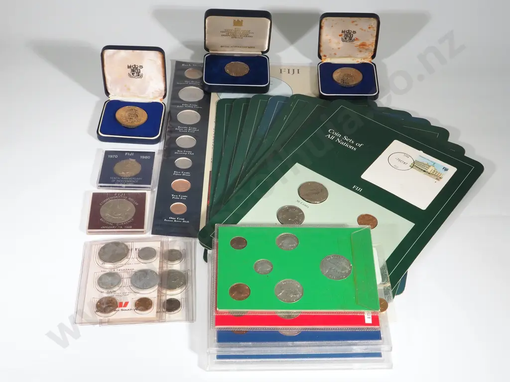 Fiji: Four Tourist Six Coin Sets UNC Image 1++