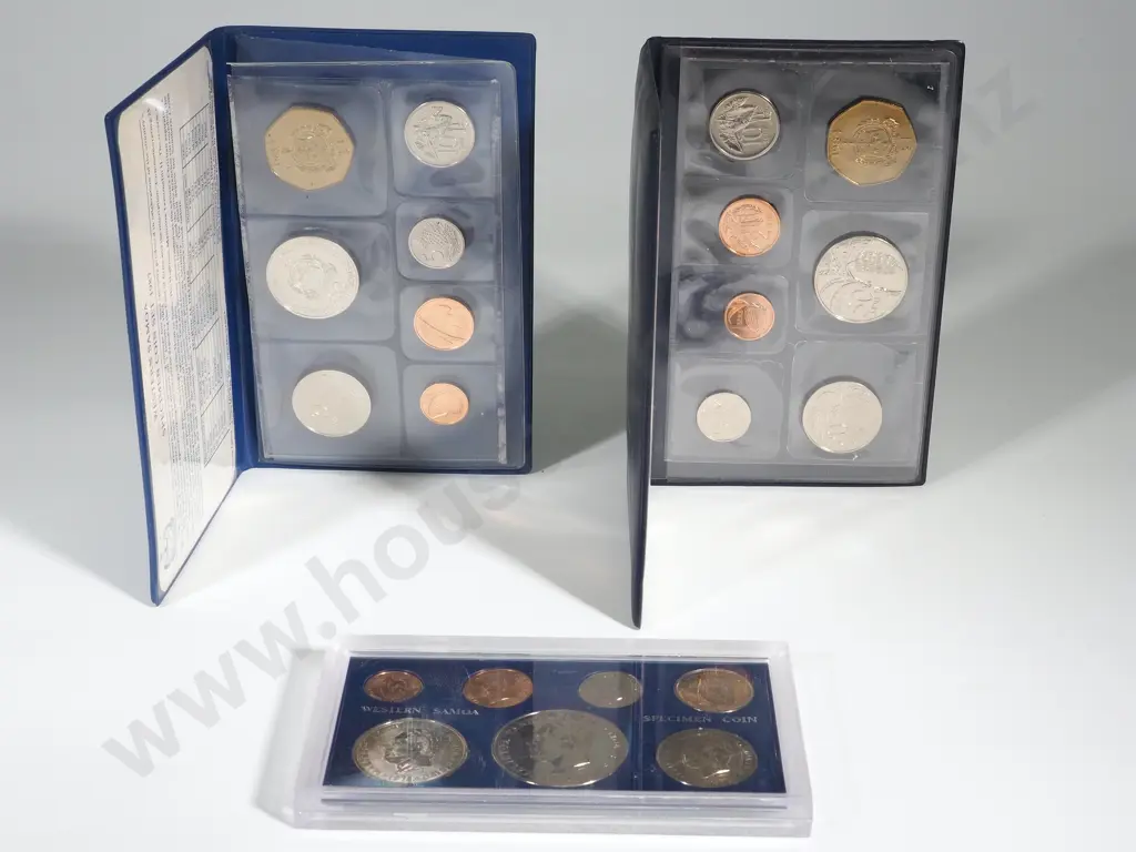 Western Samoa:  Seven Coin Specimen Sets Image 1++