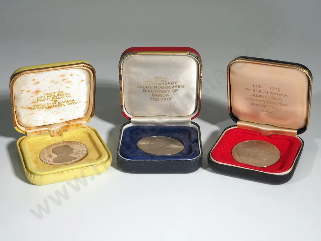 Western Samoa: 16 Cased Proof Dollars: Combined C.V. US $130 (NZD $230) Image 1++