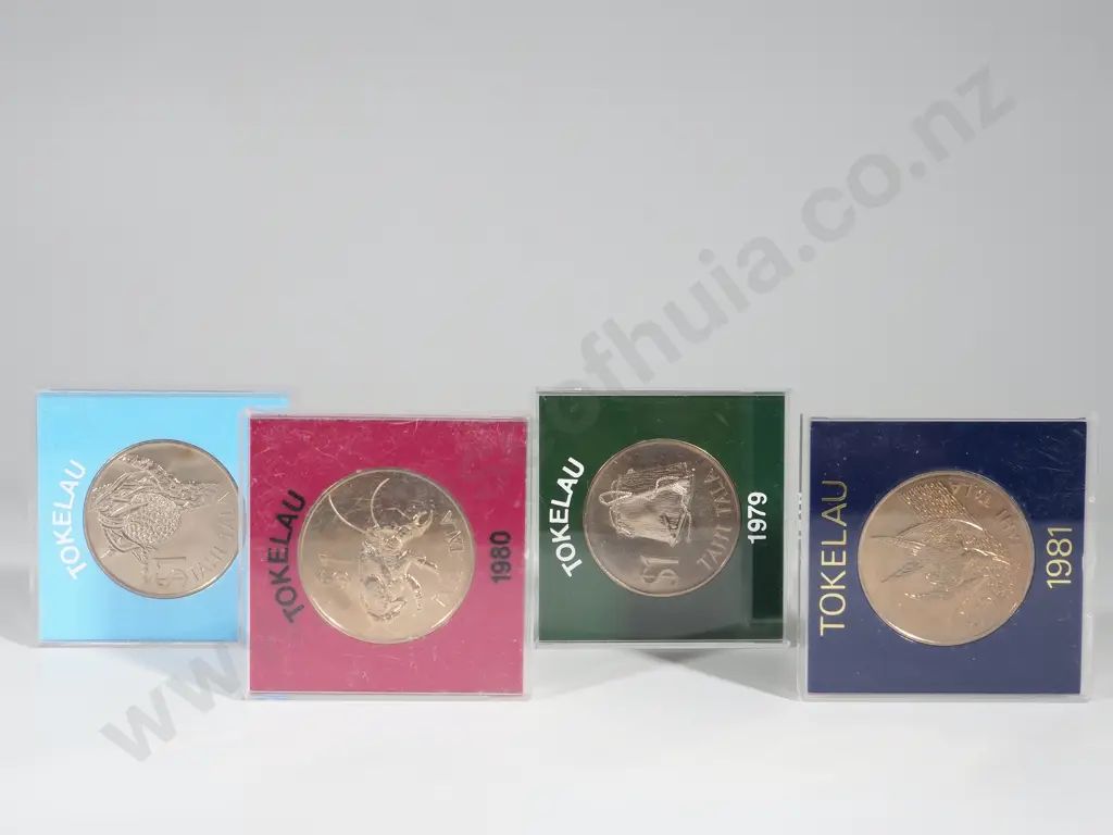 Tokelau: Cased Dollars UNC: Combined C.V. US $182 (NZD $325) Image 1++
