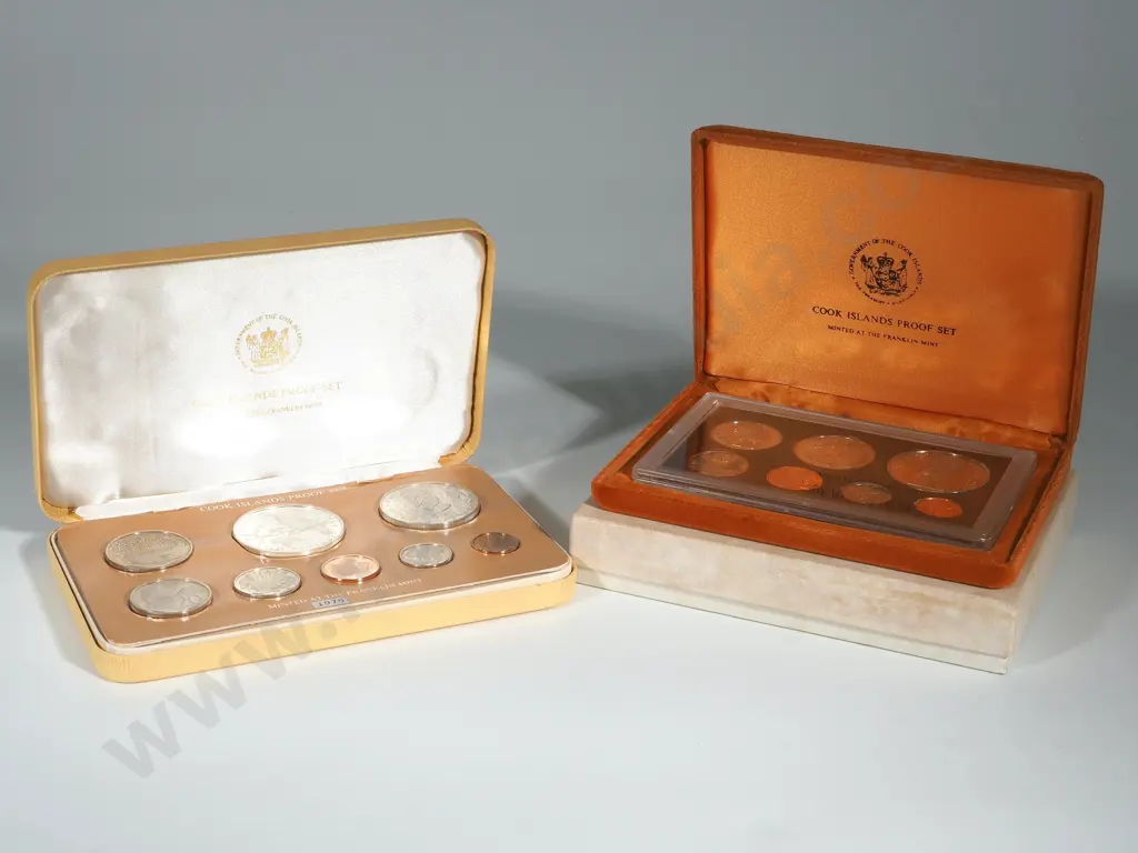 Cook Islands: Proof sets:  Combined C.V. US $83 (NZD $145) Image 1++