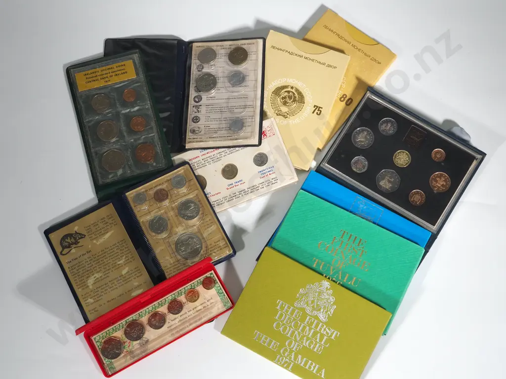 Collection of 10 Assorted World Coin Sets Image 1++