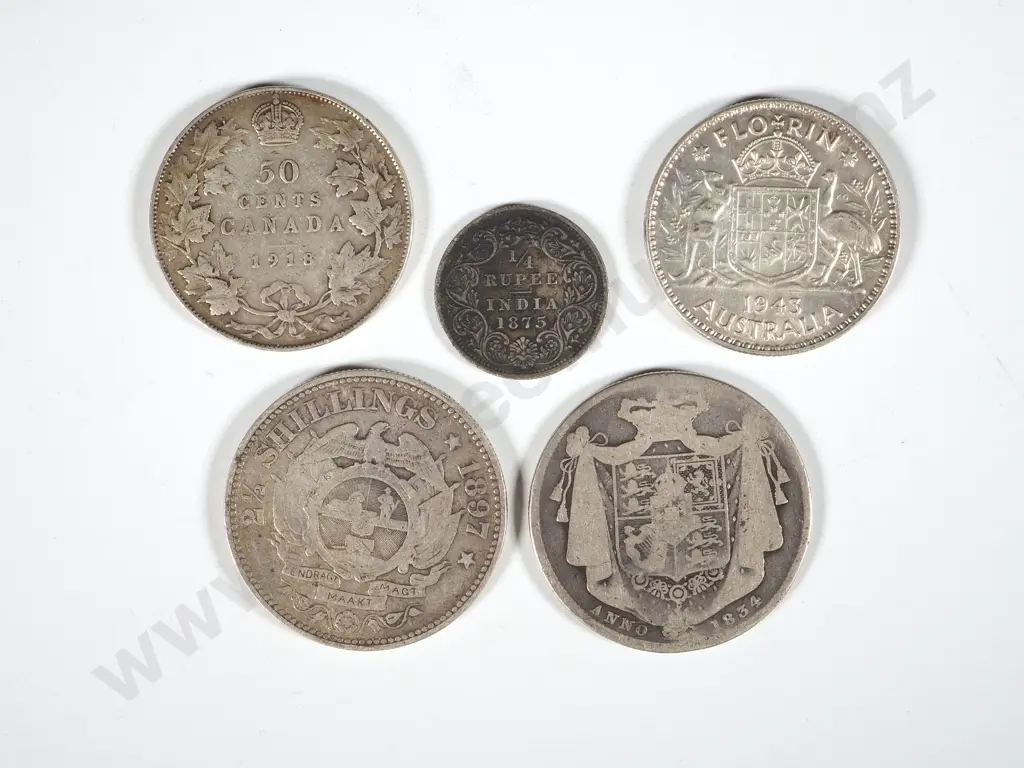 Assorted Older International Silver Coinage Image 1++