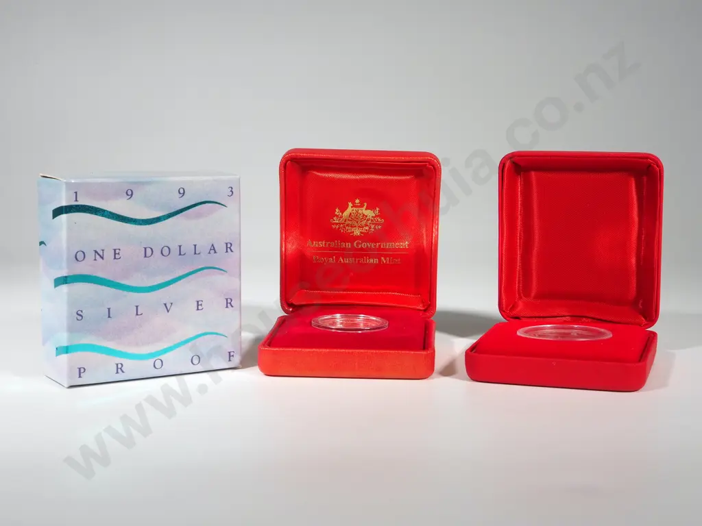 Australia: Three Proof Silver Coins in Cases with COA’s Image 1++