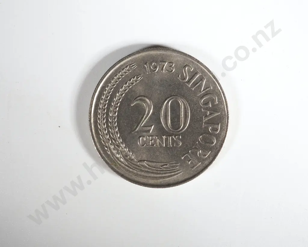 180 Singapore Twenty Cent Coins: 1967 to 1984 Image 1++