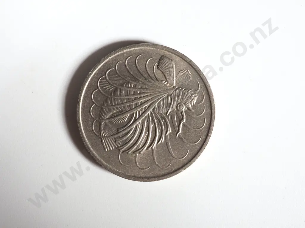50 Singapore Fifty Cent Coins:1967 to 1984 Image 1++