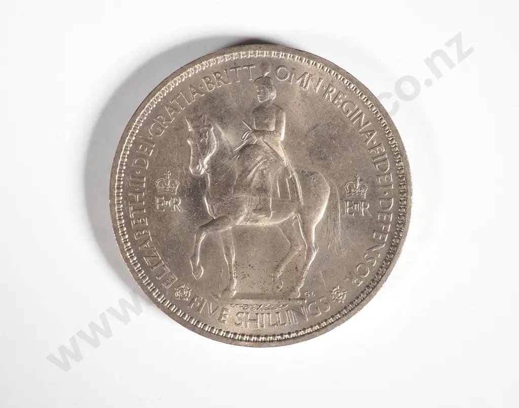 50 Great Britain 1953 Coronation Crowns: UNC Uncased Image 1++