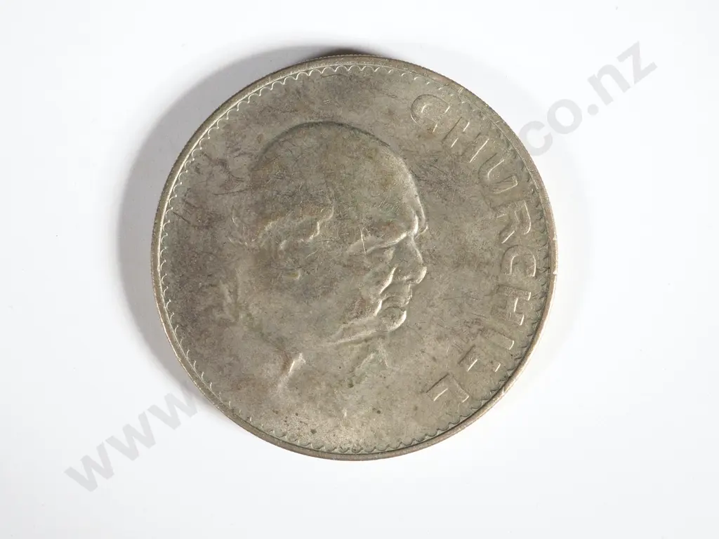 100 Great Britain 1965 Churchill Crowns: UNC Uncased Image 1++