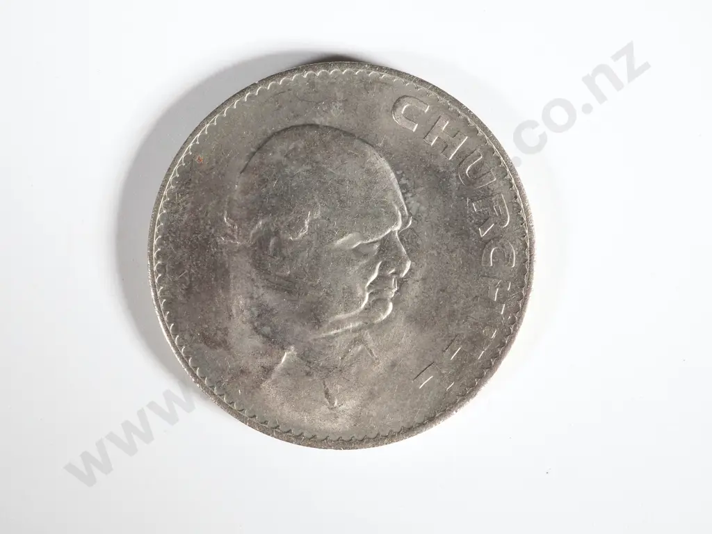 100 Great Britain 1965 Churchill Crowns: UNC Uncased Image 1++