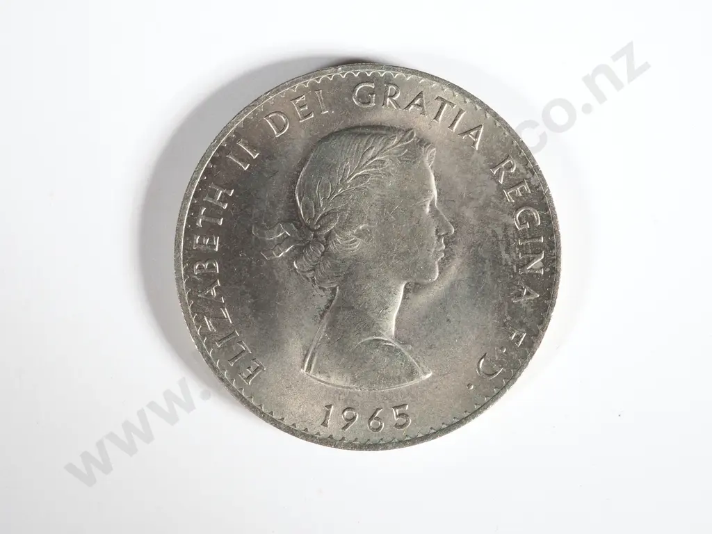 100 Great Britain 1965 Churchill Crowns: UNC Uncased Image 1++