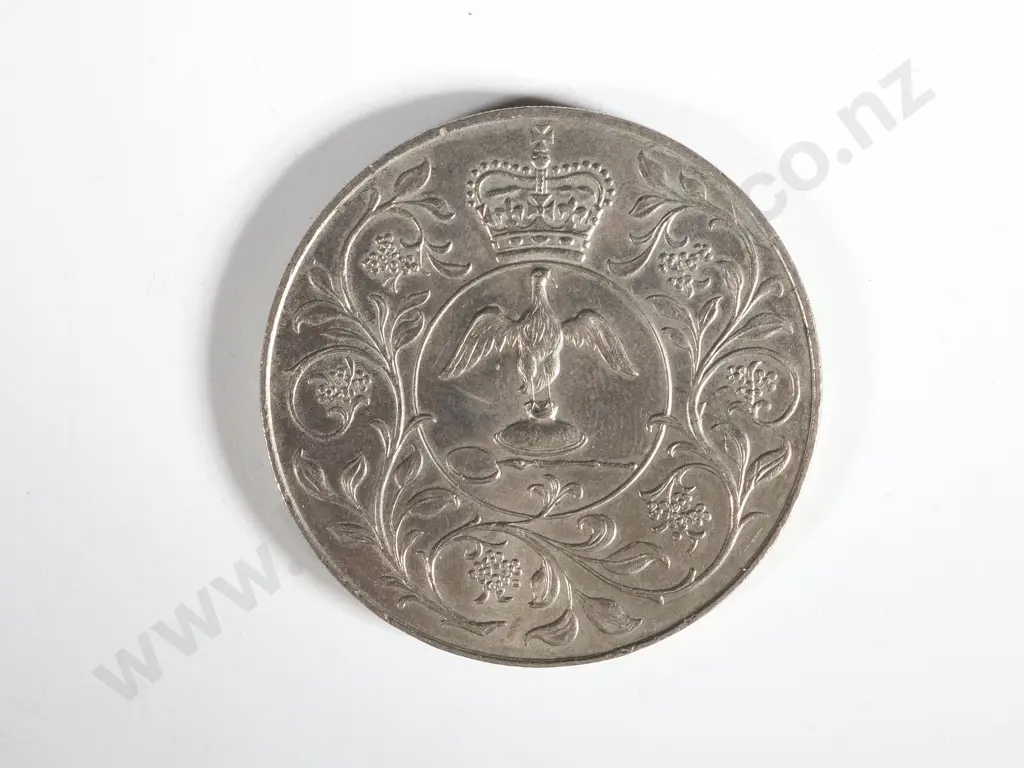 100 Great Britain 1977 QEII Silver Jubilee Twenty Five Pence: UNC Uncased Image 1++
