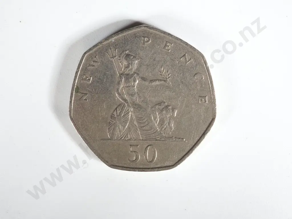 350 United Kingdom Fifty Pence Coins 1969 to 1983: NZD Equivalent $380 Image 1++