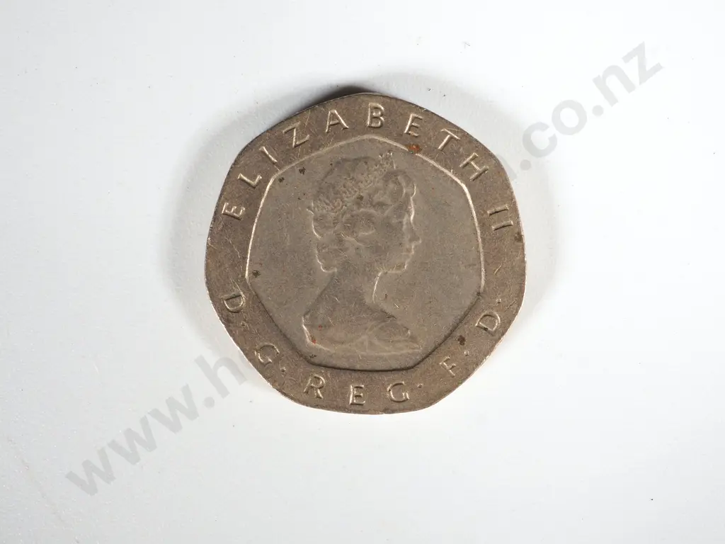 1055 United Kingdom Twenty Pence Coins 1982 onwards: NZD Equivalent $460 Image 1++