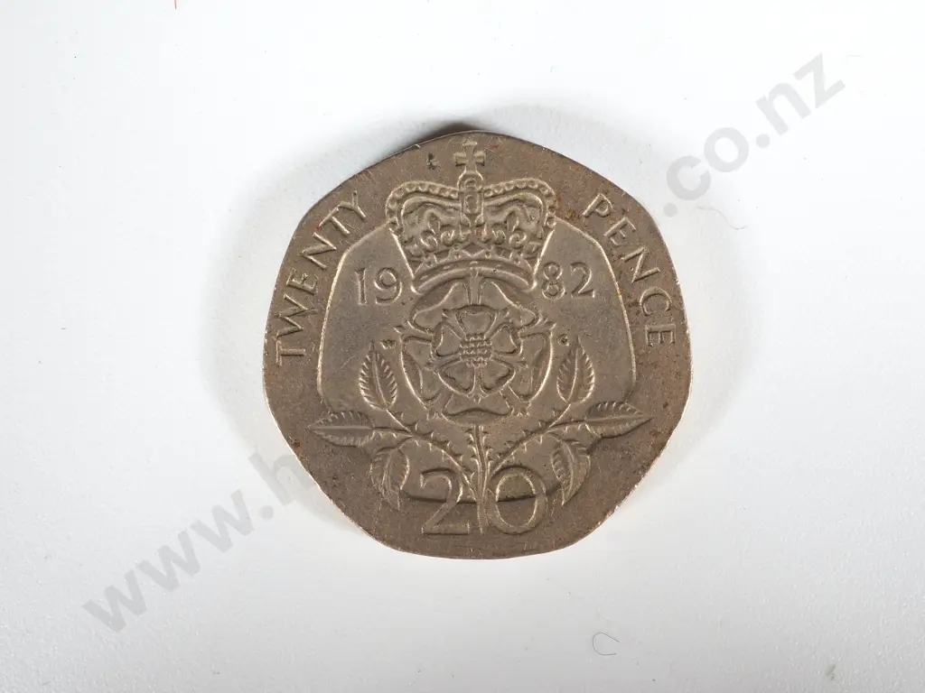 1055 United Kingdom Twenty Pence Coins 1982 onwards: NZD Equivalent $460 Image 1++