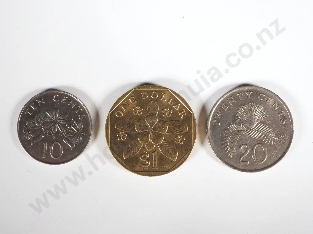 Singapore Currency Coins - Face Value $1040: NZD Equivalent $1350 Image 1++
