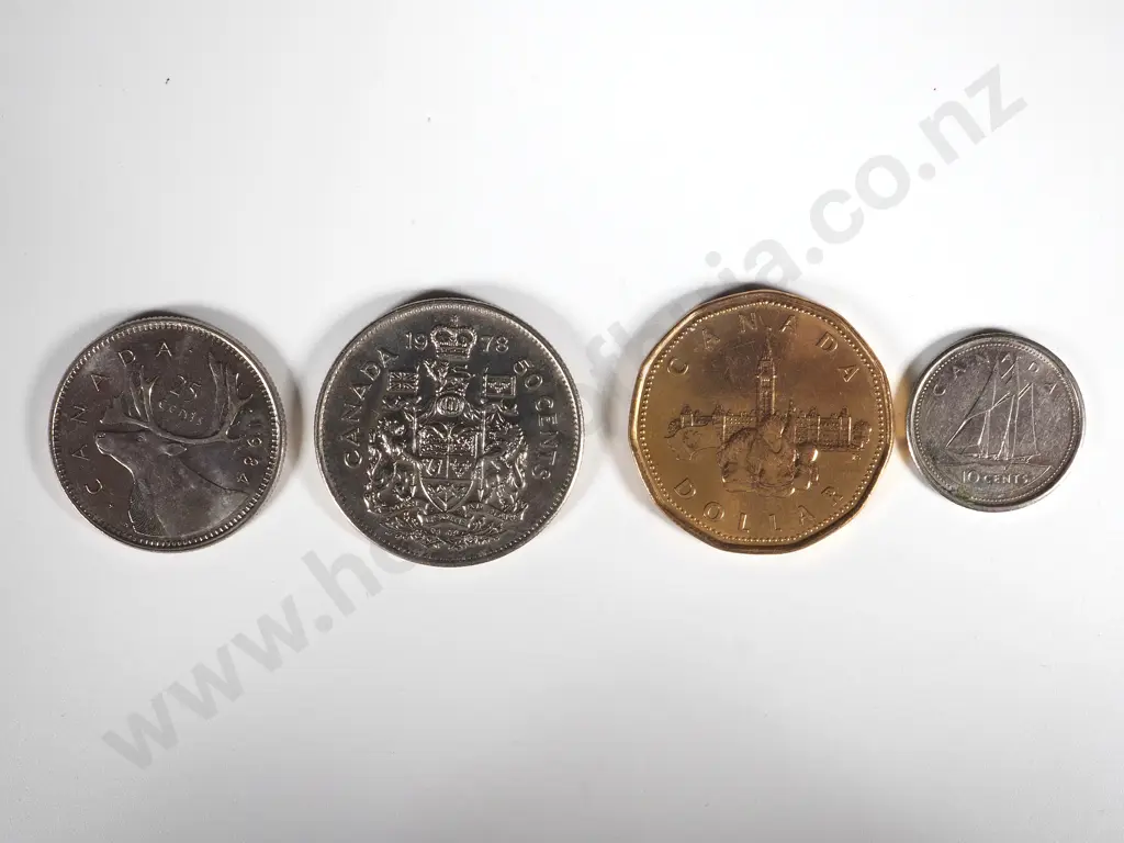 Canada Currency Coins - Face Value of $880: NZD Equivalent $1075 Image 1++